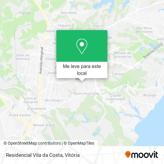 Residencial Vila da Costa mapa