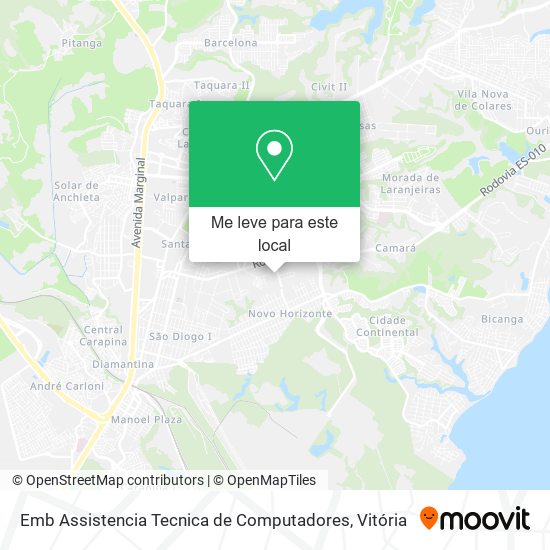 Emb Assistencia Tecnica de Computadores mapa