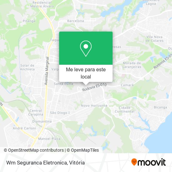 Wm Seguranca Eletronica mapa