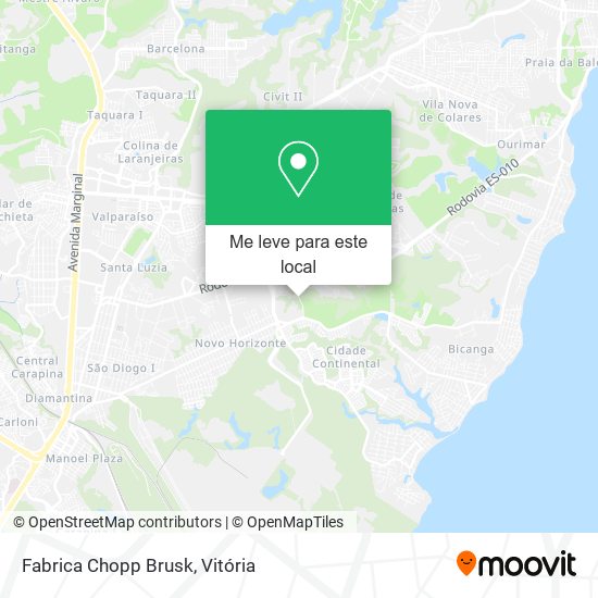 Fabrica Chopp Brusk mapa