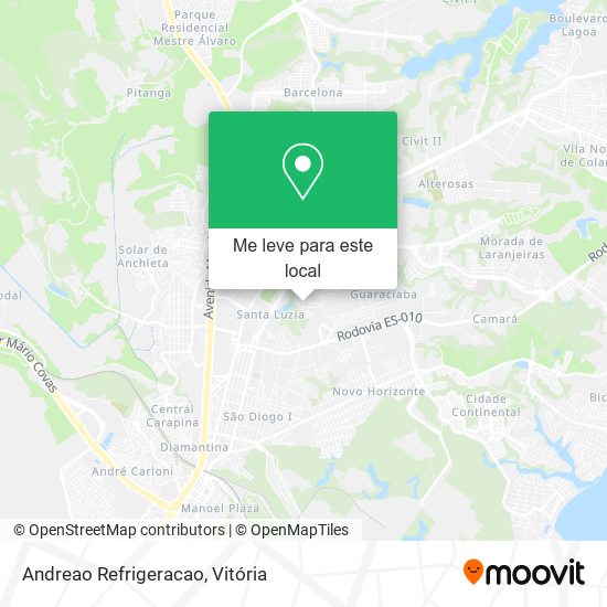 Andreao Refrigeracao mapa