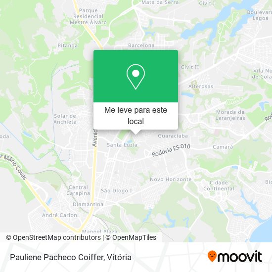 Pauliene Pacheco Coiffer mapa