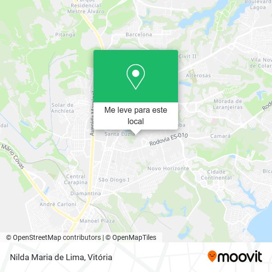 Nilda Maria de Lima mapa