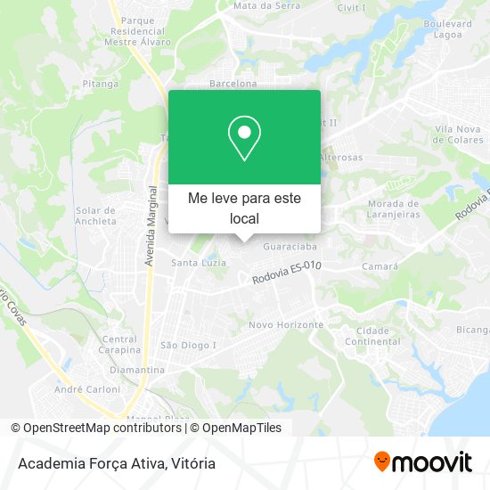 Academia Força Ativa mapa