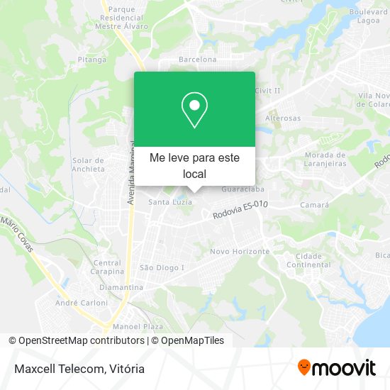Maxcell Telecom mapa