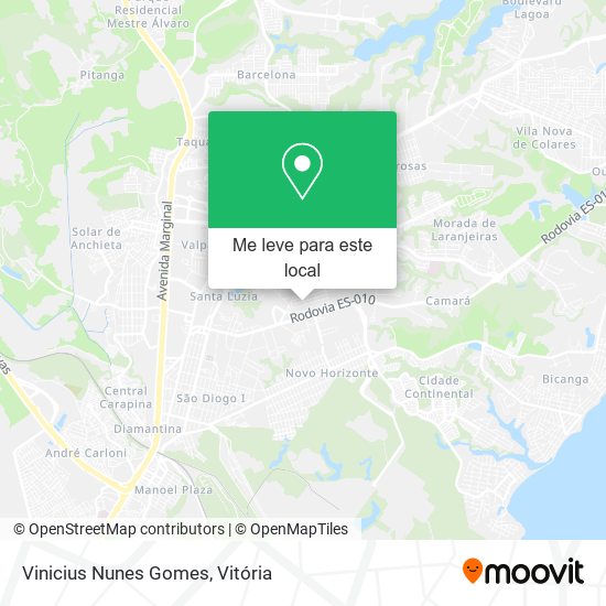 Vinicius Nunes Gomes mapa