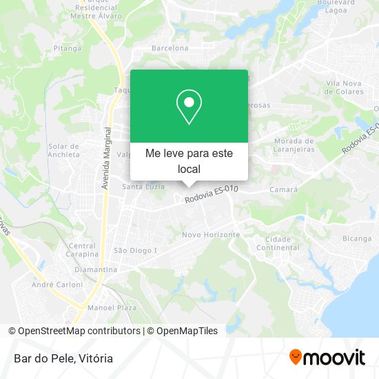 Bar do Pele mapa
