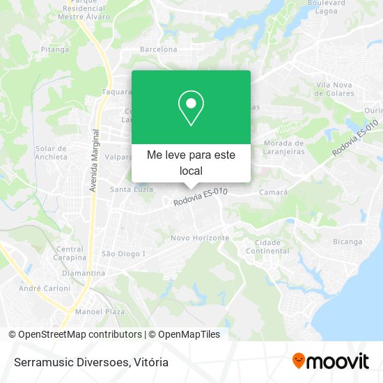 Serramusic Diversoes mapa