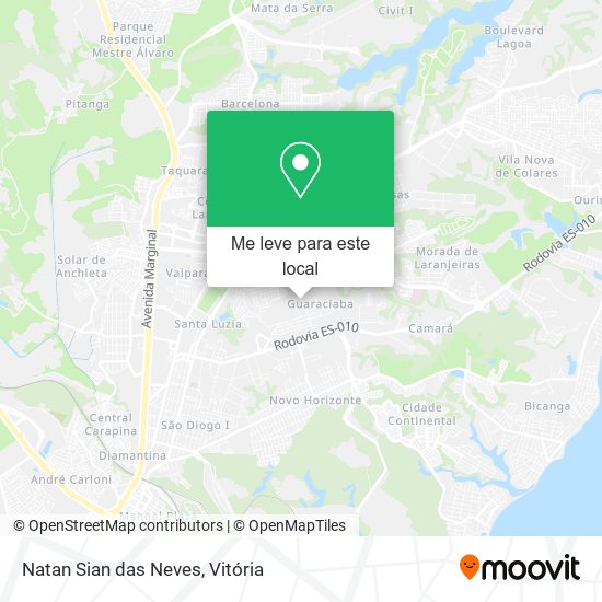 Natan Sian das Neves mapa