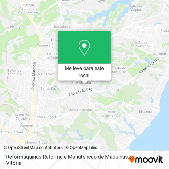 Reformaquinas Reforma e Manutencao de Maquinas mapa