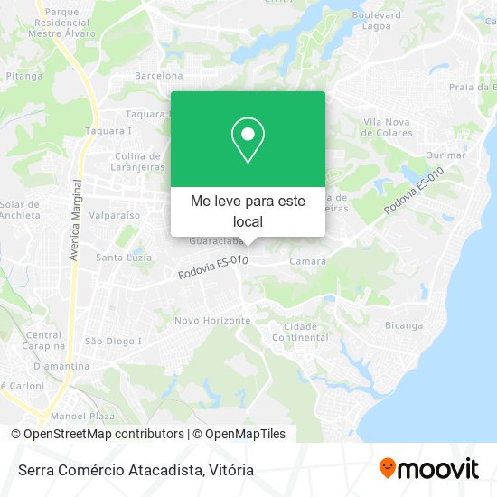 Serra Comércio Atacadista mapa