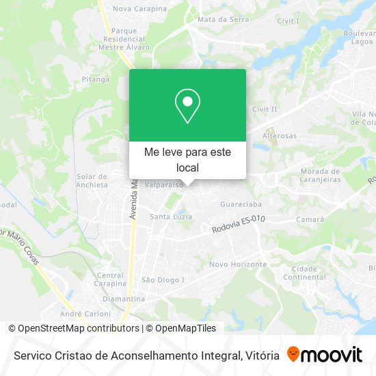Servico Cristao de Aconselhamento Integral mapa