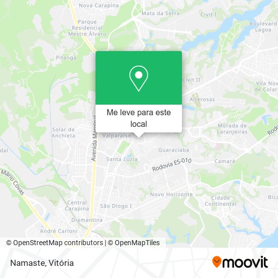 Namaste mapa