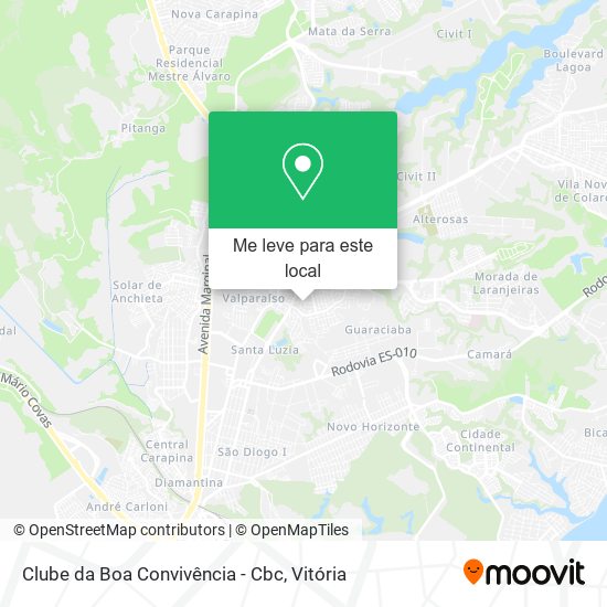 Clube da Boa Convivência - Cbc mapa