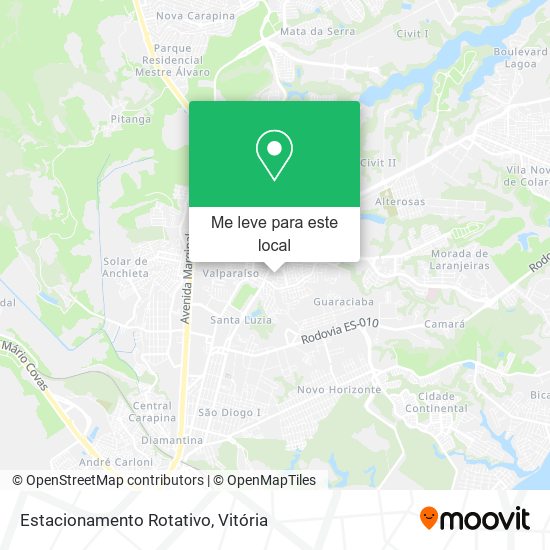Estacionamento Rotativo mapa
