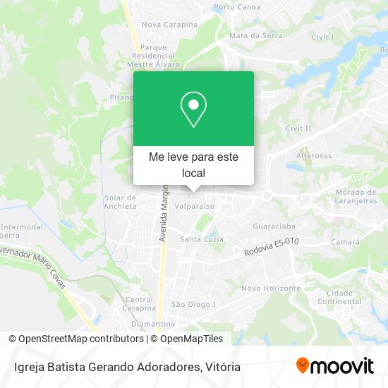 Igreja Batista Gerando Adoradores mapa