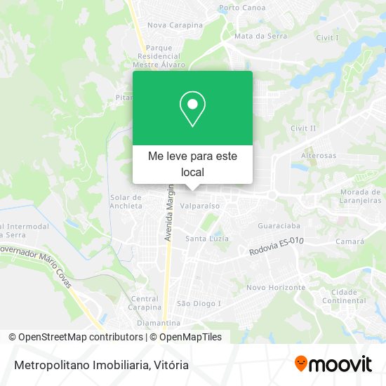 Metropolitano Imobiliaria mapa