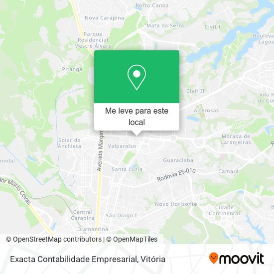 Exacta Contabilidade Empresarial mapa