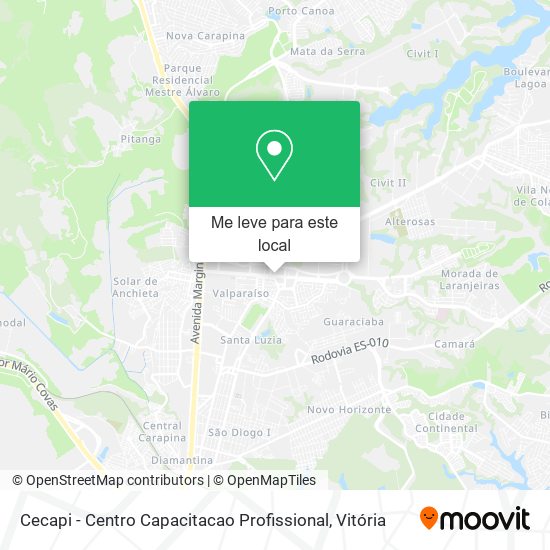 Cecapi - Centro Capacitacao Profissional mapa