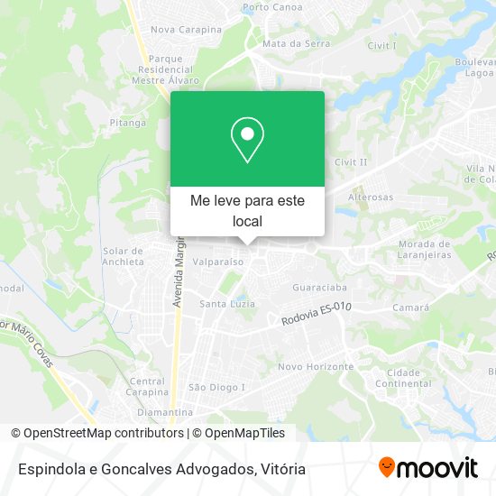 Espindola e Goncalves Advogados mapa