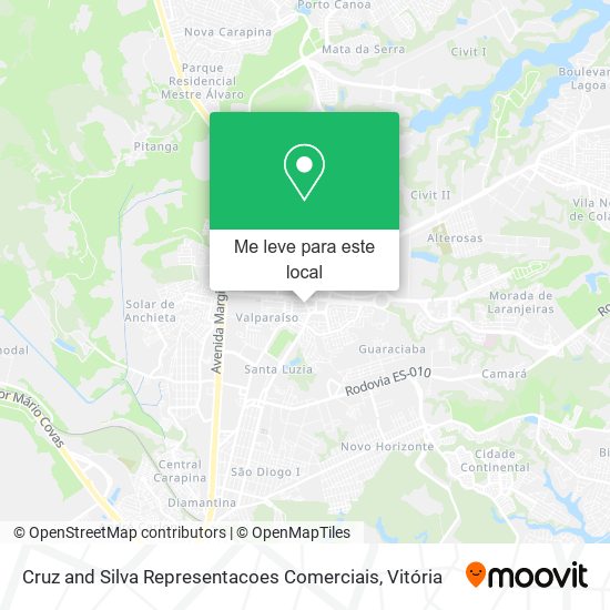 Cruz and Silva Representacoes Comerciais mapa