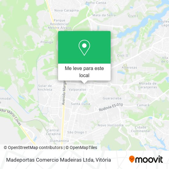 Madeportas Comercio Madeiras Ltda mapa
