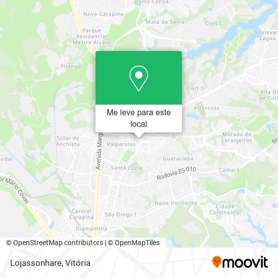Lojassonhare mapa