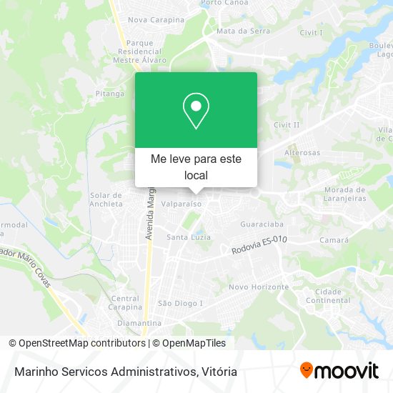 Marinho Servicos Administrativos mapa