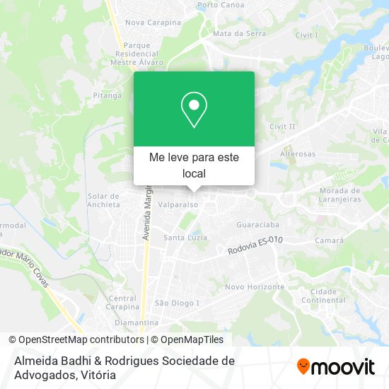 Almeida Badhi & Rodrigues Sociedade de Advogados mapa