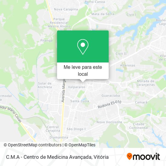 C.M.A - Centro de Medicina Avançada mapa