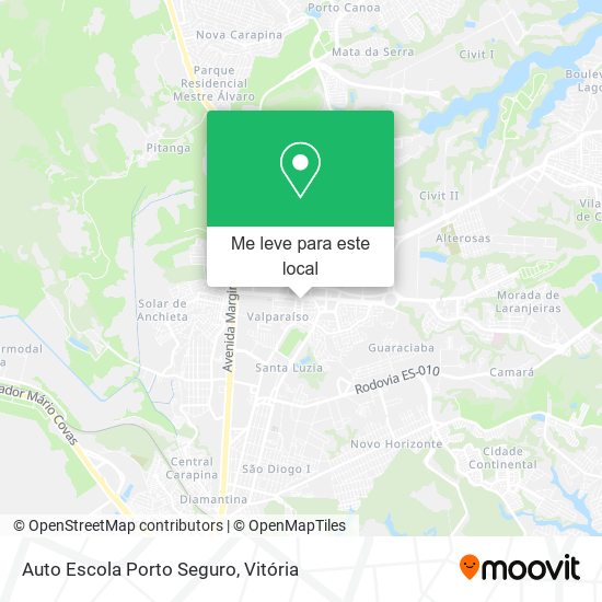 Auto Escola Porto Seguro mapa
