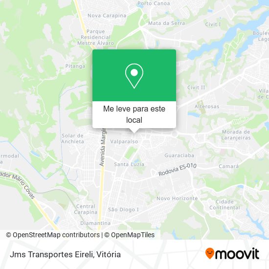 Jms Transportes Eireli mapa