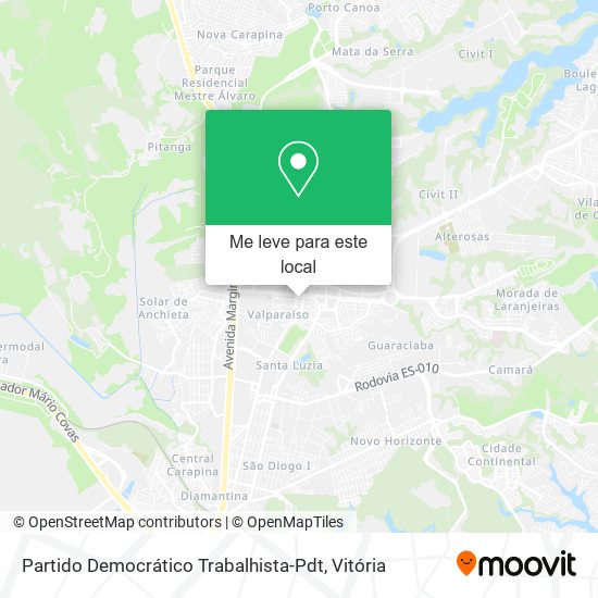 Partido Democrático Trabalhista-Pdt mapa