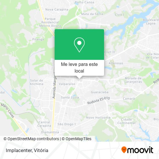 Implacenter mapa