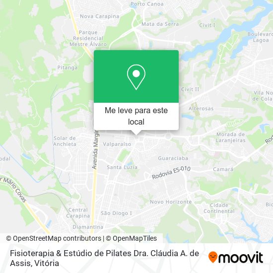 Fisioterapia & Estúdio de Pilates Dra. Cláudia A. de Assis mapa