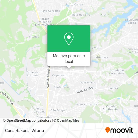 Cana Bakana mapa