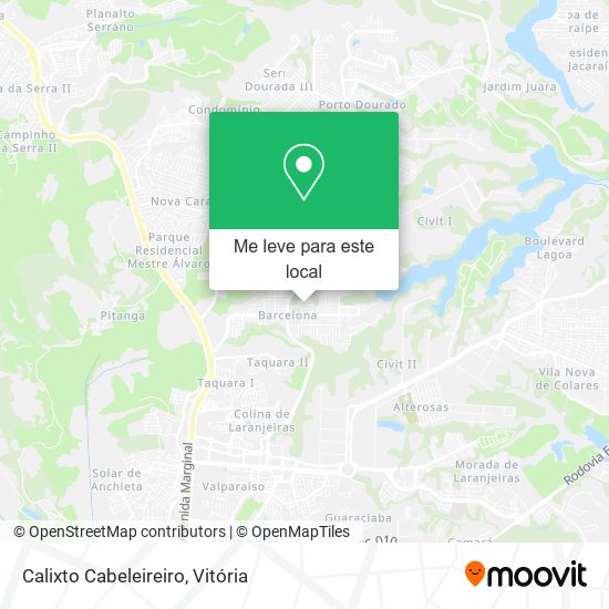 Calixto Cabeleireiro mapa
