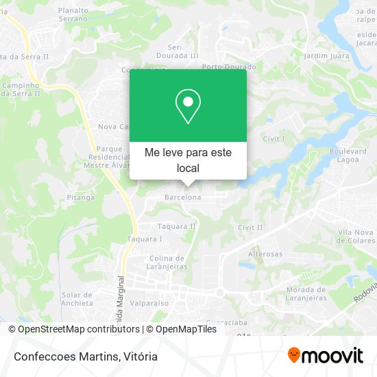 Confeccoes Martins mapa