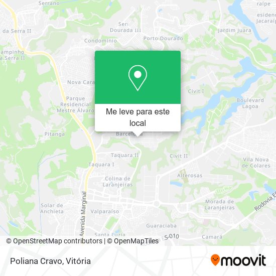 Poliana Cravo mapa