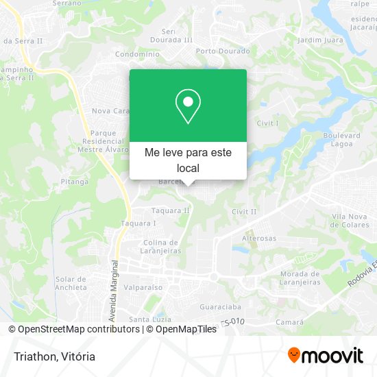 Triathon mapa
