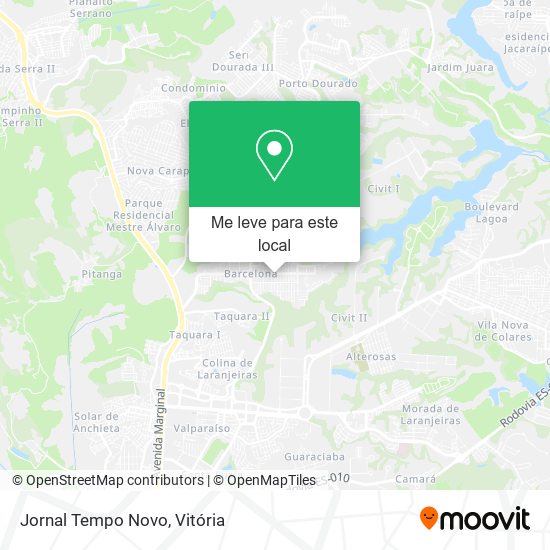 Jornal Tempo Novo mapa