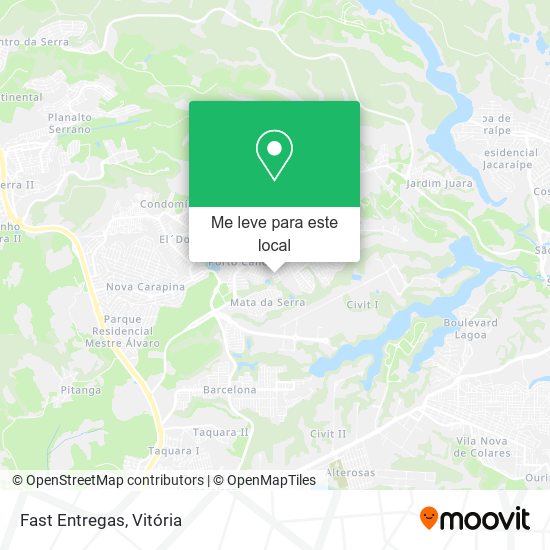 Fast Entregas mapa