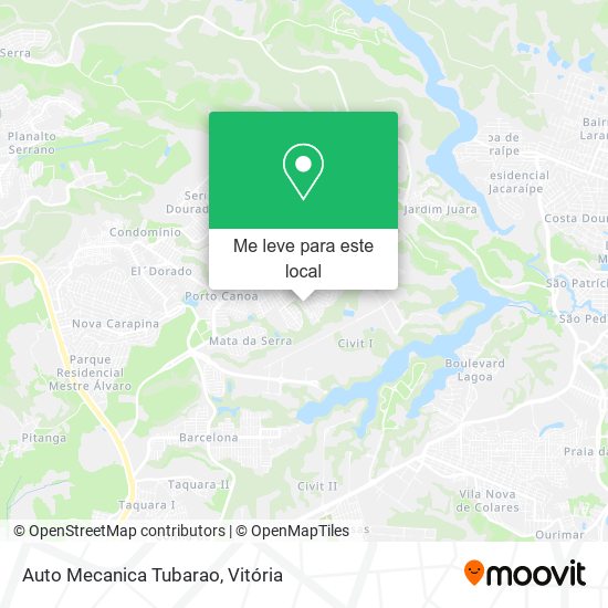 Auto Mecanica Tubarao mapa