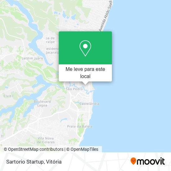 Sartorio Startup mapa