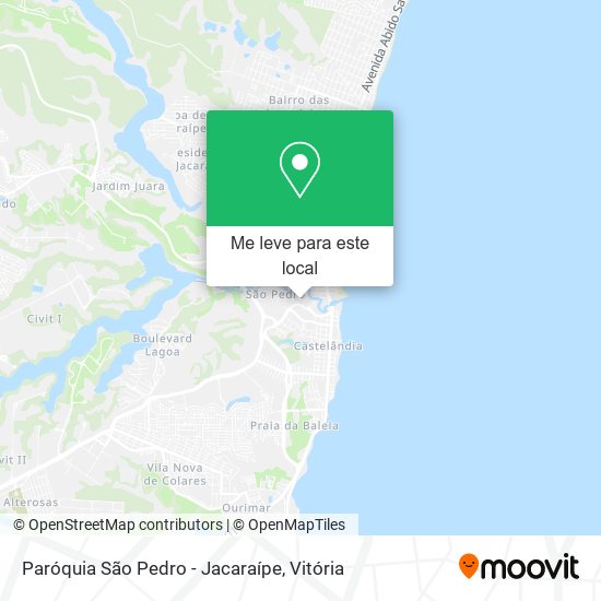 Paróquia São Pedro - Jacaraípe mapa
