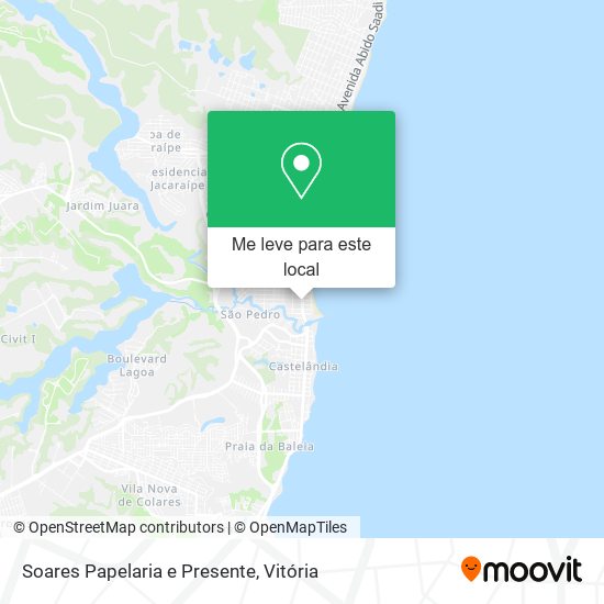 Soares Papelaria e Presente mapa