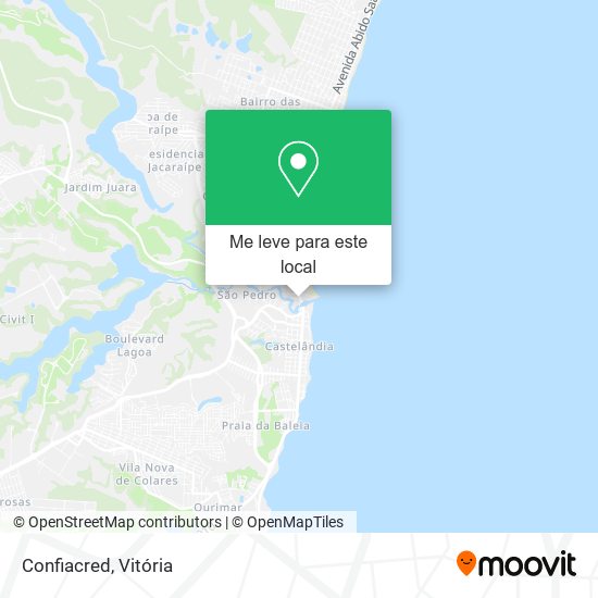Confiacred mapa