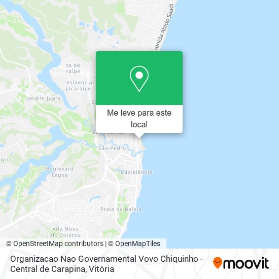 Organizacao Nao Governamental Vovo Chiquinho - Central de Carapina mapa