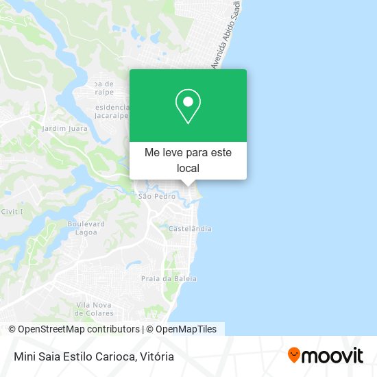 Mini Saia Estilo Carioca mapa