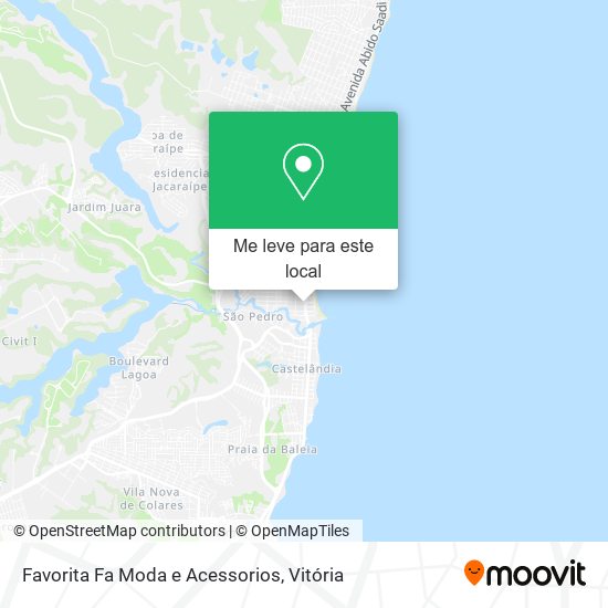 Favorita Fa Moda e Acessorios mapa